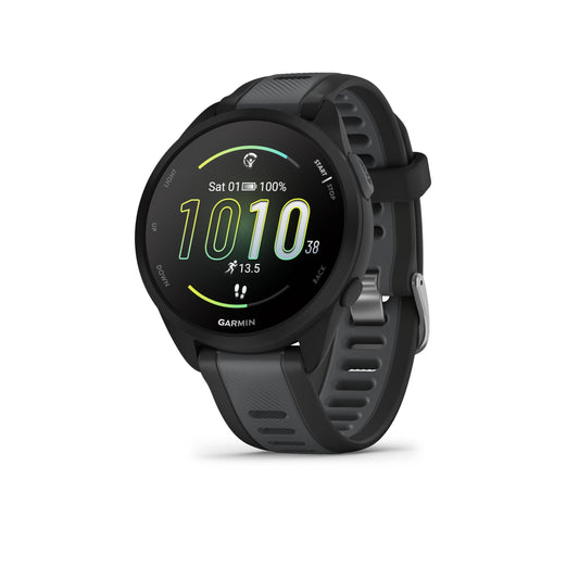 Garmin Forerunner 165 Music [renewed] - running smartwatch, 1.2" AMOLED touchscreen, up to 11 days battery life, 25+ sports apps, training recommendations, smart functions, GarminMusic [refurbished] - 010-N2863-30