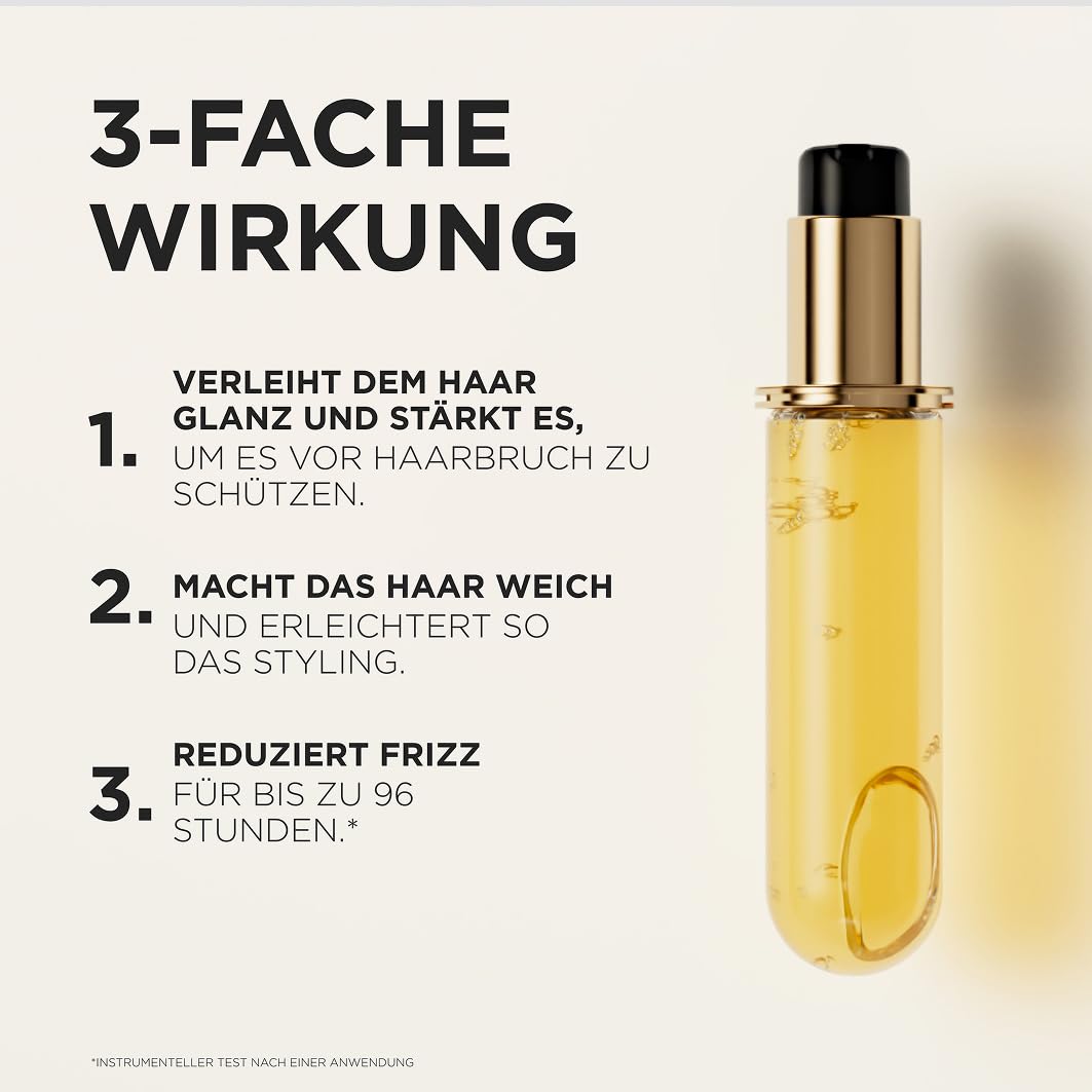 Kérastase Huile Originale Elixir Ultime, hair oil for dry hair, nourishing and protective for more shine without weighing it down, heat protection and anti-frizz, refill pack, 75 ml - E4167000