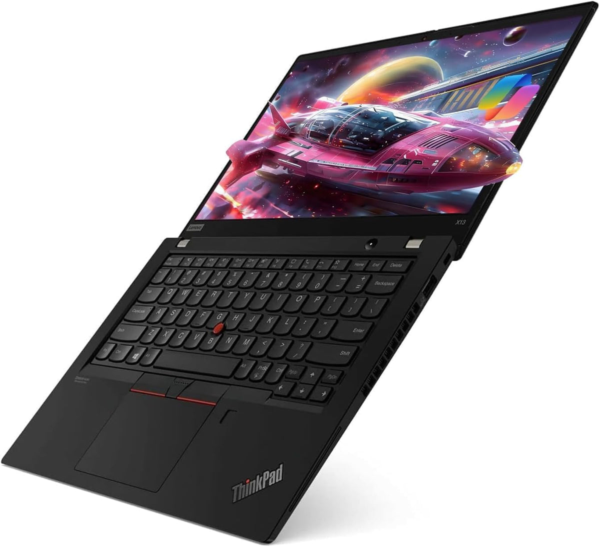 Lenovo ThinkPad X13 Gen 1 Laptop de afaceri, notebook FHD de 13,3 inch, Intel Core i7-10510U, 8GB RAM, 512GB SSD, tastatură US QWERTY, Windows 11 Pro (reînnoit)