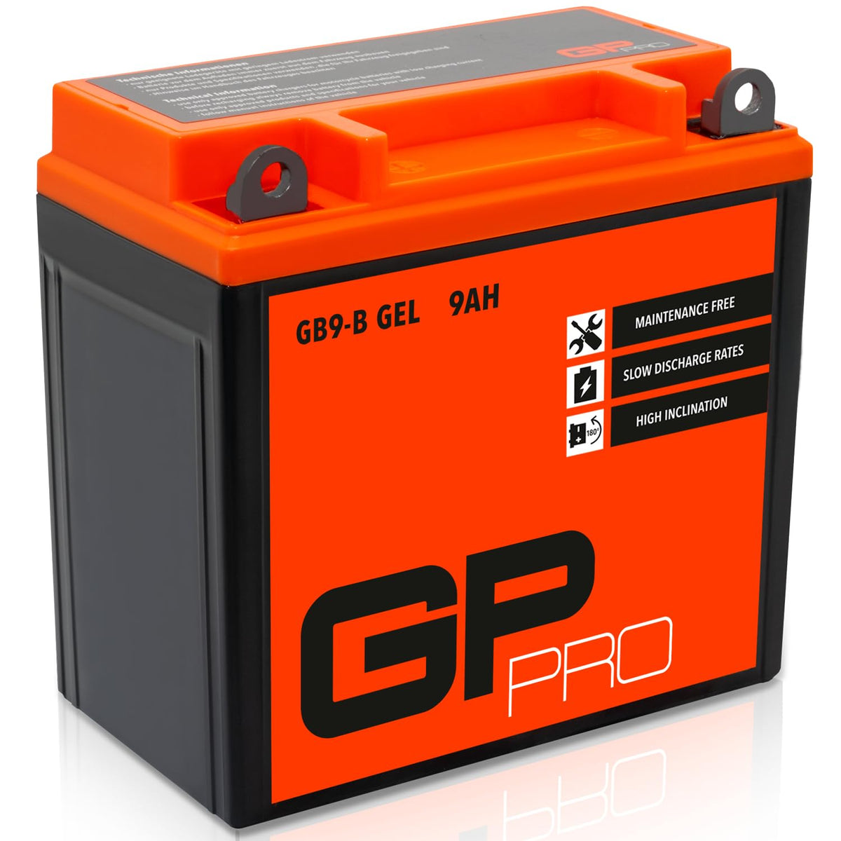 GP-PRO GB9-B 12V 9Ah 120A gel battery compatible with Piaggio Typhoon 50 - GP-005