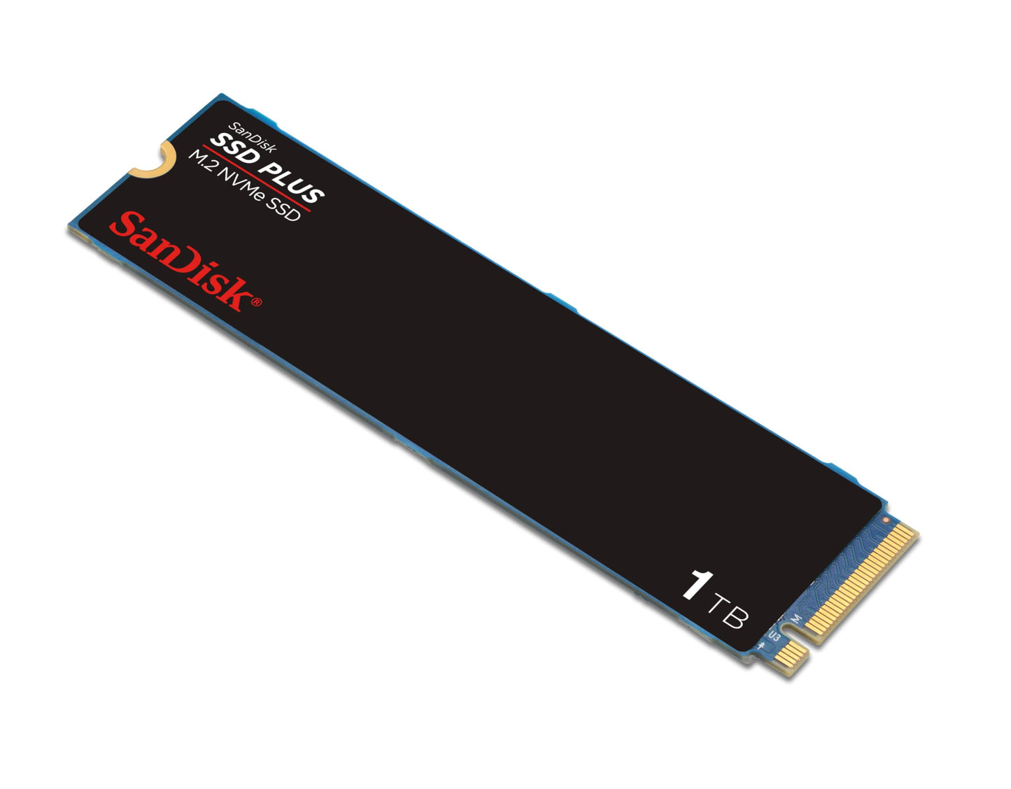 SanDisk SSD PLUS M.2 NVMe SSD 1TB (M.2 2280, PCIe Gen 3.0, Easy Installation, Western Digital Dashboard, 3 Year Warranty) - SDSSDA3N-1T00-G26