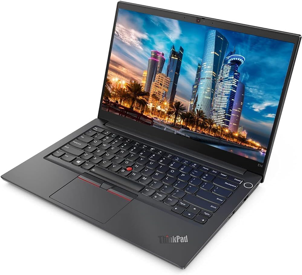 Lenovo ThinkPad E14 Gen 2 Laptop de afaceri, notebook FHD de 14 inch, Intel Core i5-1135G7, 16 GB RAM, 512 GB SSD, tastatură US, Windows 11 Pro (recondiționat)