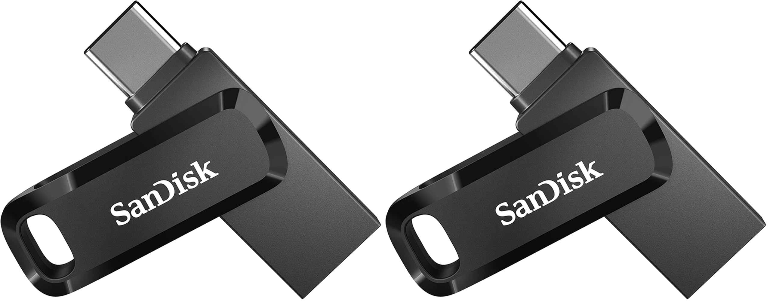 SanDisk Ultra Dual Drive Go USB Type-C 64 GB (Android smartphone memory, USB Type-C port, 150 MB/s reading speed, can be used as a key fob) (pack of 2) - SDDDC3-064G-G46