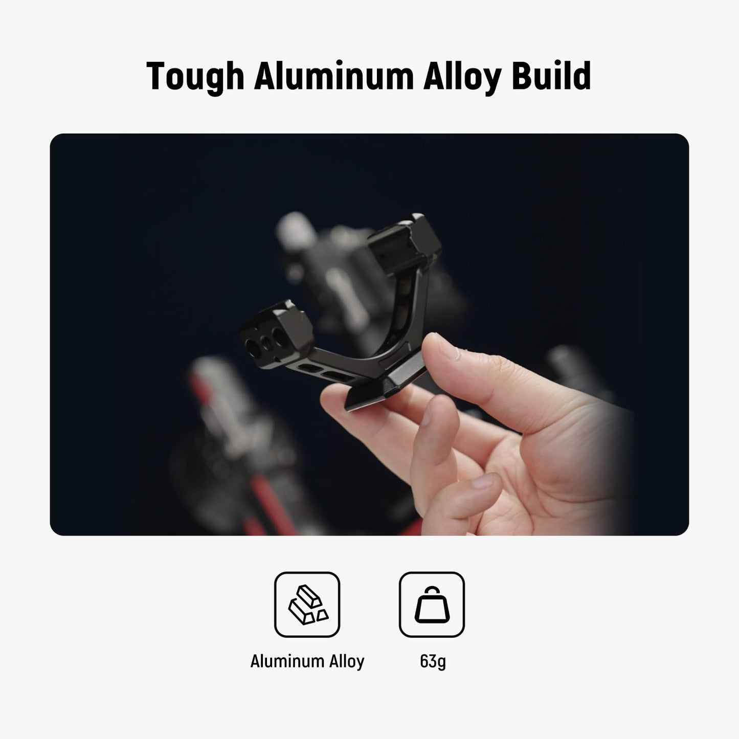 NEEWER adapter for RS3 Pro & RS4 Pro, Arca quick release plate with NATO rail, compatible with SmallRig shoulder strap, V mount battery, DJI RS3 Pro & RS4 Pro gimbal stabilizer, GA030P