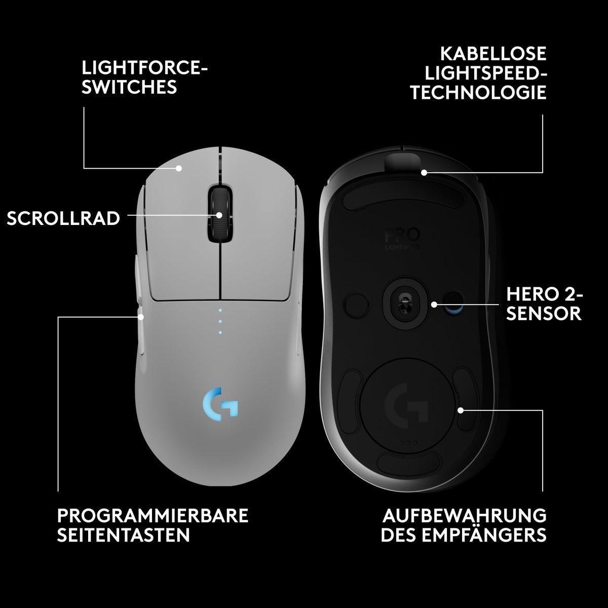 Logitech G PRO 2 Lightspeed Wireless Gaming Mouse - 910-007302