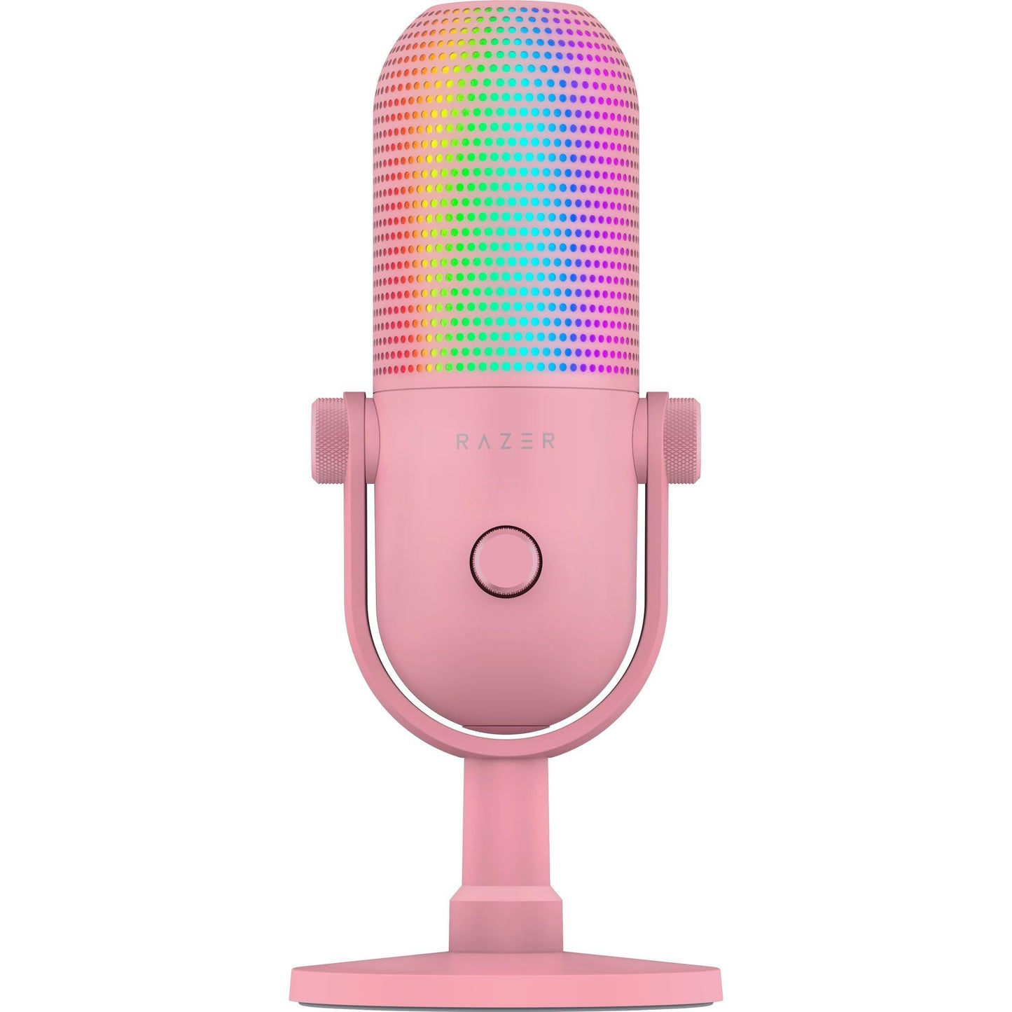 Razer Seiren V3 Chroma - RGB USB microphone - supercardioid condenser microphone with tap-to-mute (reactive lighting, digital gain limiter and integrated shock absorber) Quartz - RZ19-05060300-R3M1