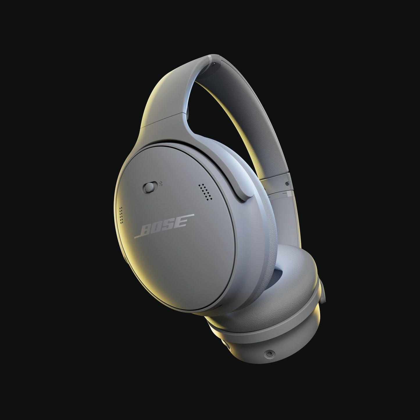 Bose QuietComfort wireless headphones with microphone and noise canceling, Bluetooth over-ear headphones, audiophile headphones, on-ear headphones with noise canceling, up to 24h battery life, moonlight gray - 884367-1700