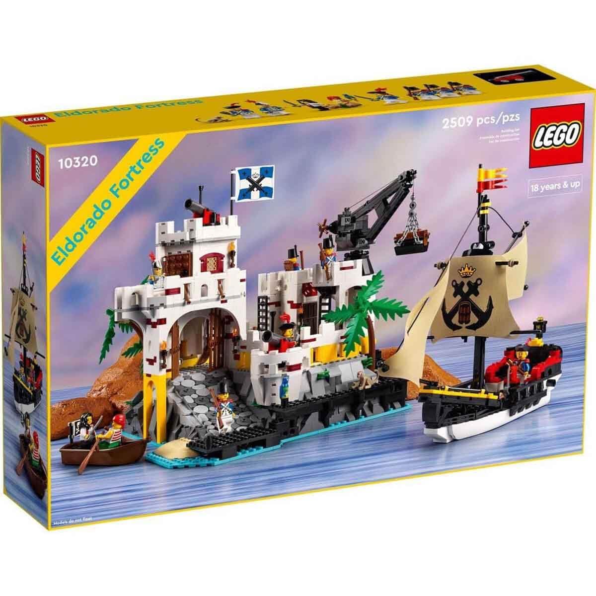 Lego 10320 Icons Eldorado Fortress, adult model kit with pirate ship and 8 minifigures - 6426509