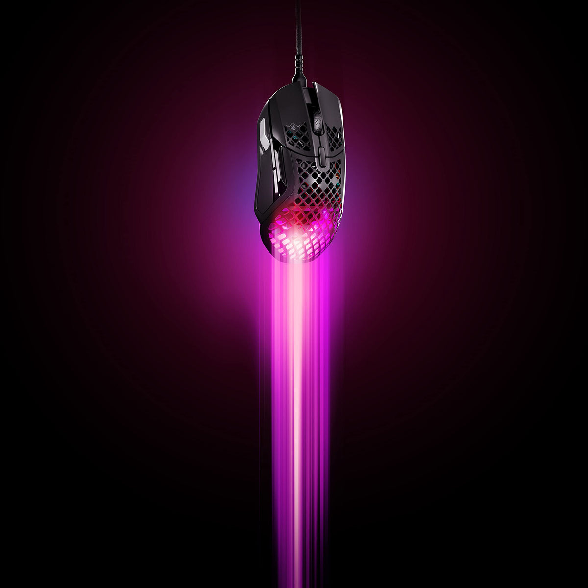 SteelSeries Aerox 5 - Mouse de gaming RGB cu deschideri pe suprafață - Ușoară ca o pană și rezistentă la apă - Senzor optic TrueMove Air cu 18.000 DPI - 62401