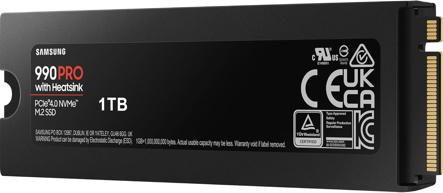 Samsung 990 PRO NVMe M.2 SSD with Heatsink