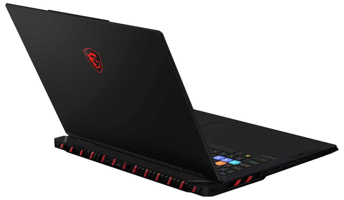 MSI Raider 18 HX AI Gaming-Laptop, Display Mini-LED UHD+ de 18", Intel Core Ultra 9, NVIDIA GeForce RTX 5080, 64 GB RAM DDR5, SSD de 4 TB, Windows 11 Home, Tastatur QWERTZ, Negru, A2XWIG-075 - 001824-075