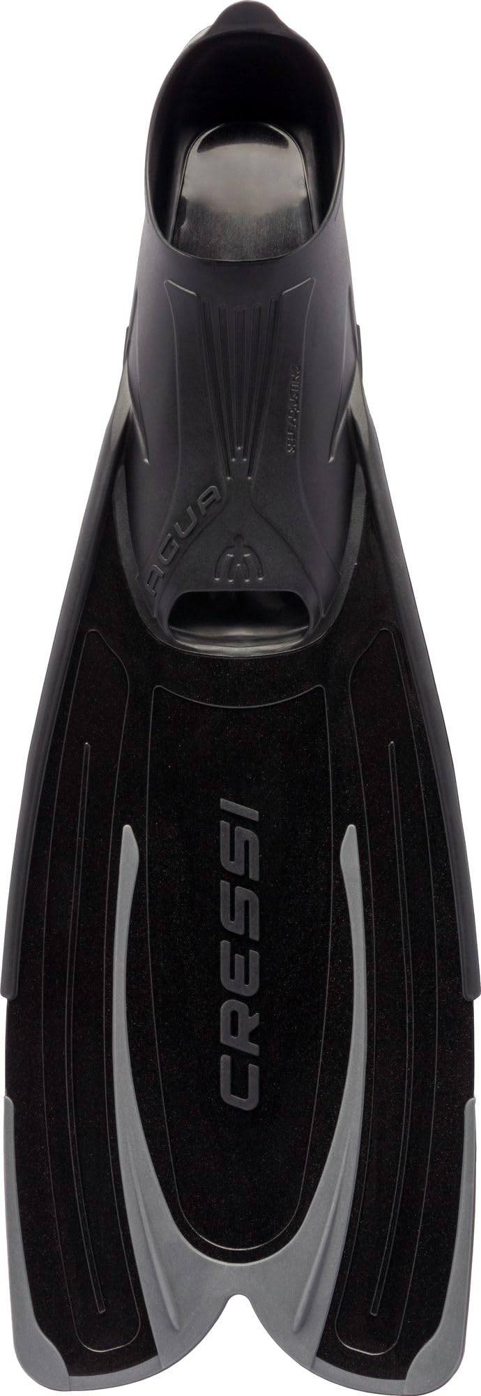 Cressi Agua Fins Swimming Fins - Adjustable Foot Section for Diving - Ergonomic Short Fins Adults & Children - Durable Fin Material - Black/Sheer Joy - 39/40 - CA206343