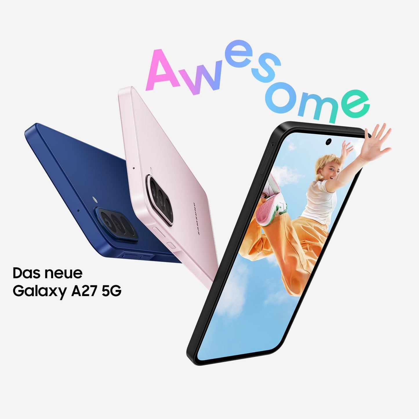 Samsung Galaxy A27 5G Smartphone with AI Functions, Mobile Phone, Black, 128GB - SM-A276BZKBEUB