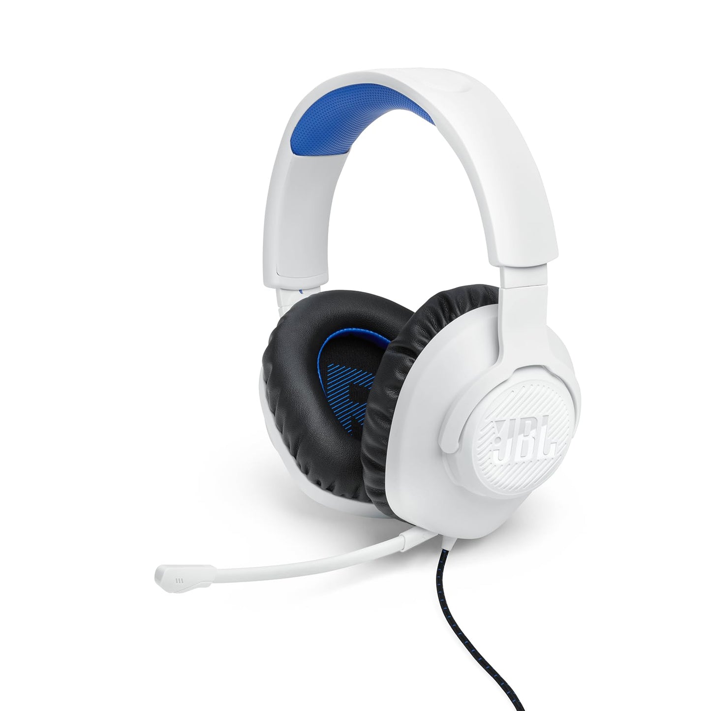 JBL Quantum 100P Over-Ear-Gaming-Headset - JBLQ100PWHTBLU