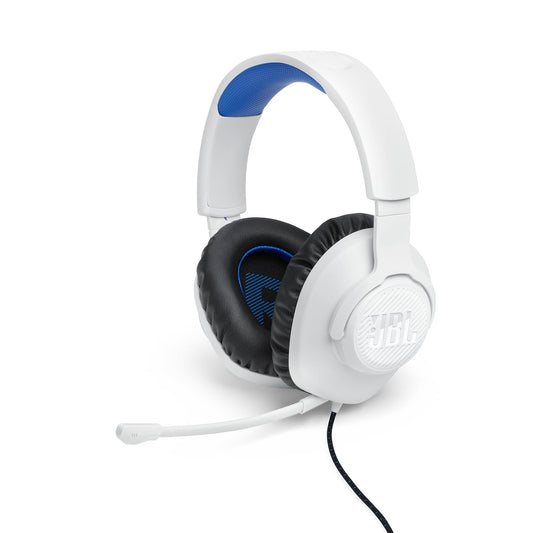 JBL Quantum 100P Over-Ear-Gaming-Headset - JBLQ100PWHTBLU