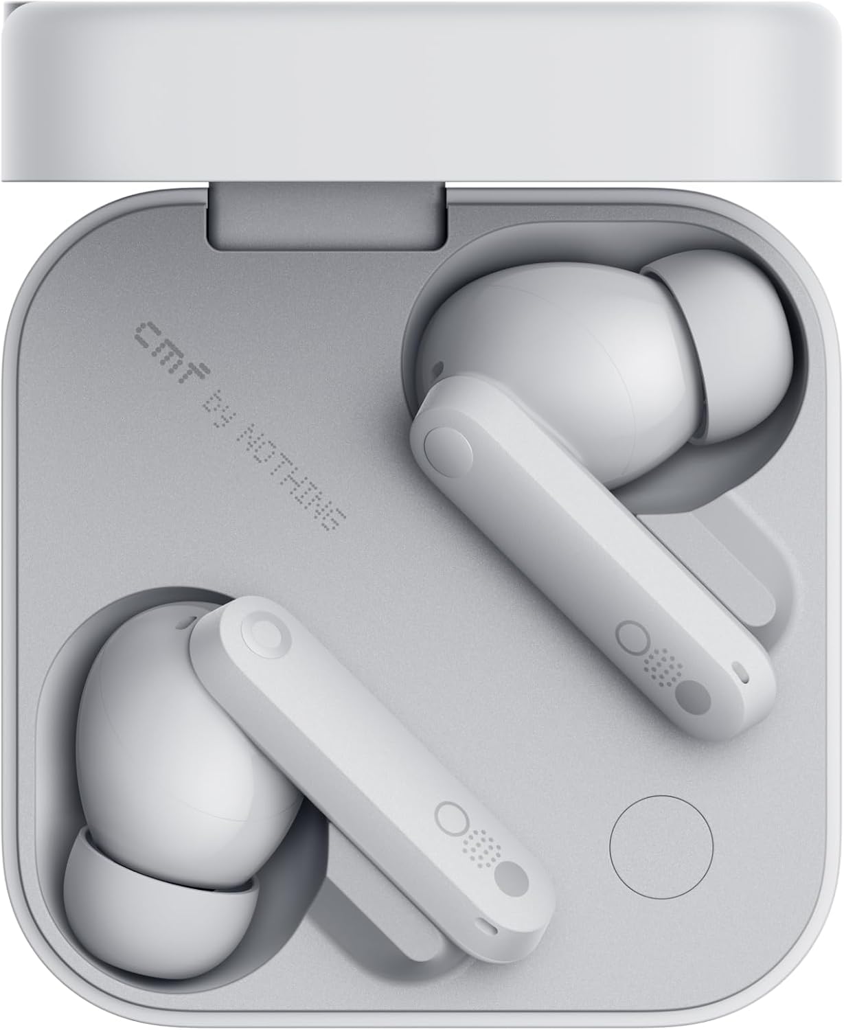 CMF by Nothing Buds Pro 2 - Wireless Earbuds with HiFi Sound, 50 dB Intelligent Active Noise Cancellation, 6 HD Microphones and Spatial Audio Effect, 2025 - Light Gray - B187