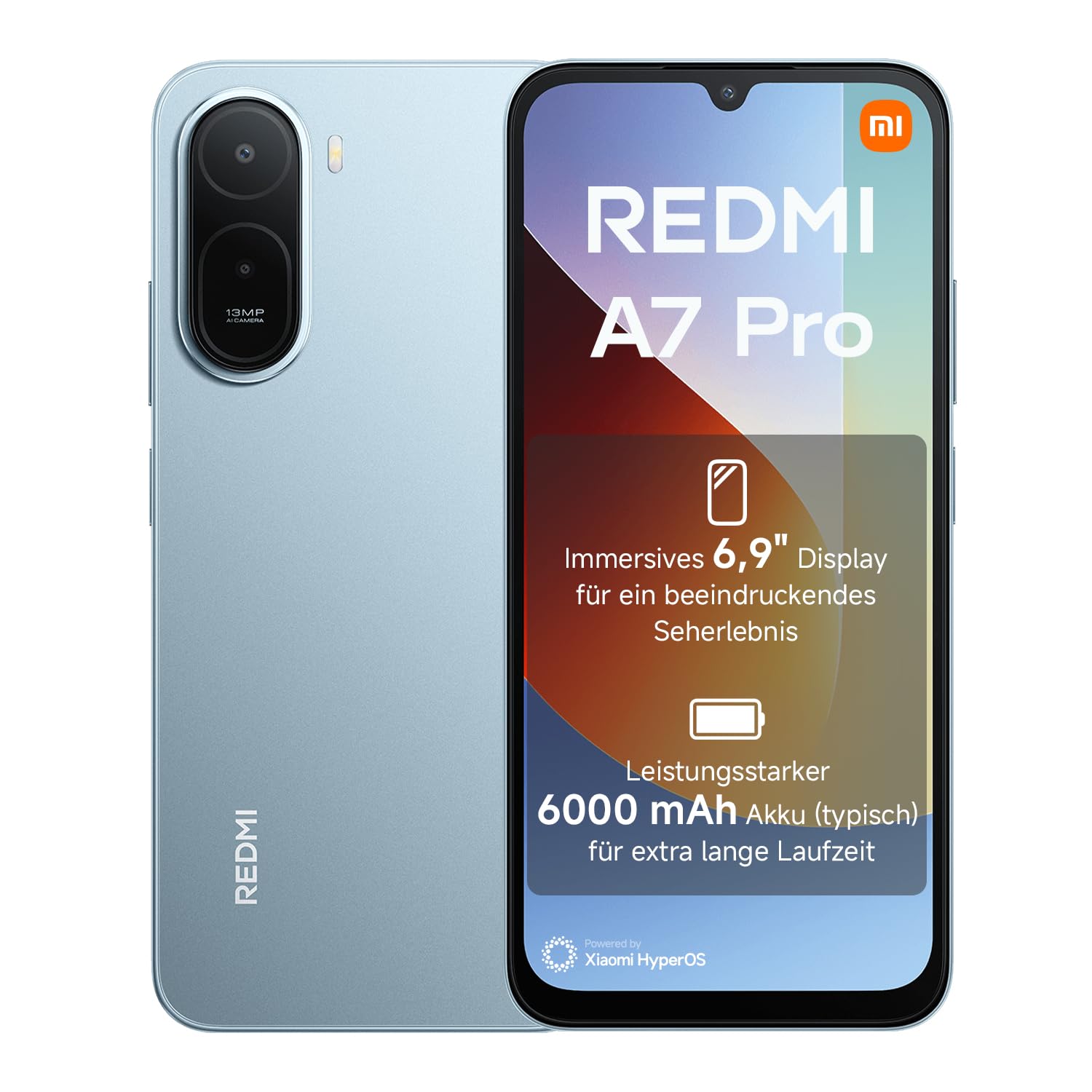 XIAOMI REDMI A7 Pro Smartphone 4+ 64GB, 6000mAh, 13MP Camera, Mist Blue