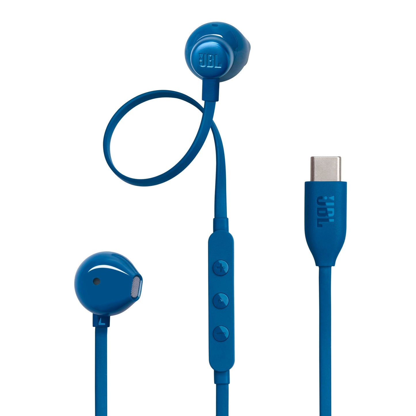 JBL Tune 305 C Headphones - Wired in-ear headphones with JBL Pure Bass Sound, microphone and USB-C port - Blue - JBLT305CBLU