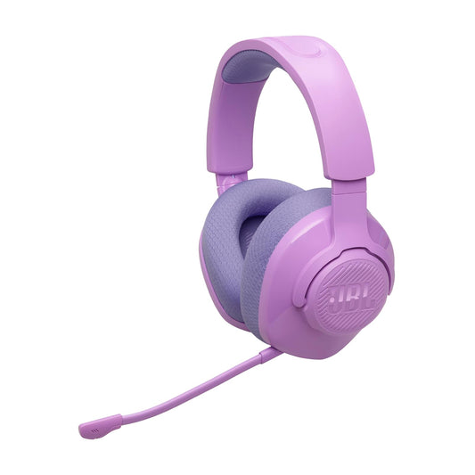 JBL Quantum 360 Wireless Over-Ear Gaming Headphones with 2.4GHz/Bluetooth Dual Wireless Connection, 22-Hour Battery, Multi-Platform Compatibility, Detachable Microphone with Mute, Purple - JBLQTUM360PUR