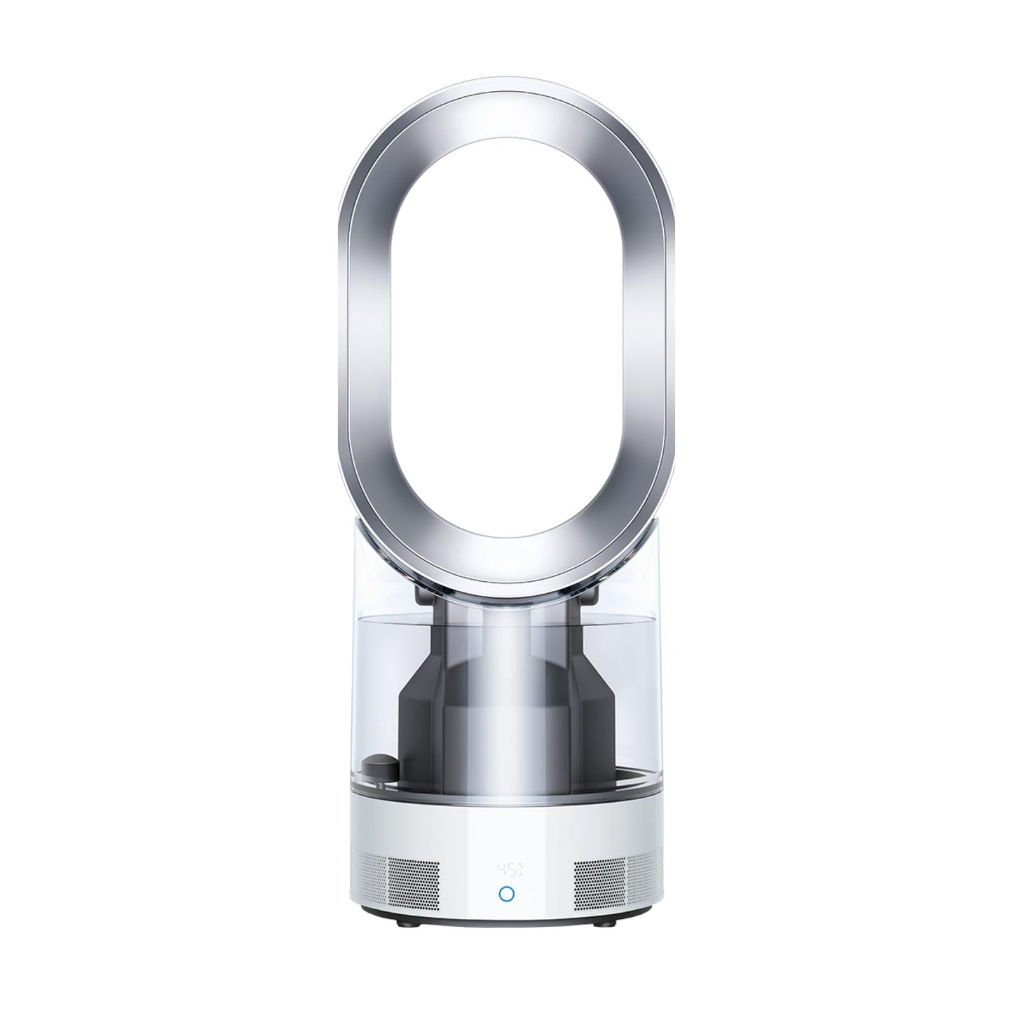 Dyson AM10 Humidifier and Fan, Ultra Fine Cold Air Humidification, Automatic Humidity Control, White/Silver