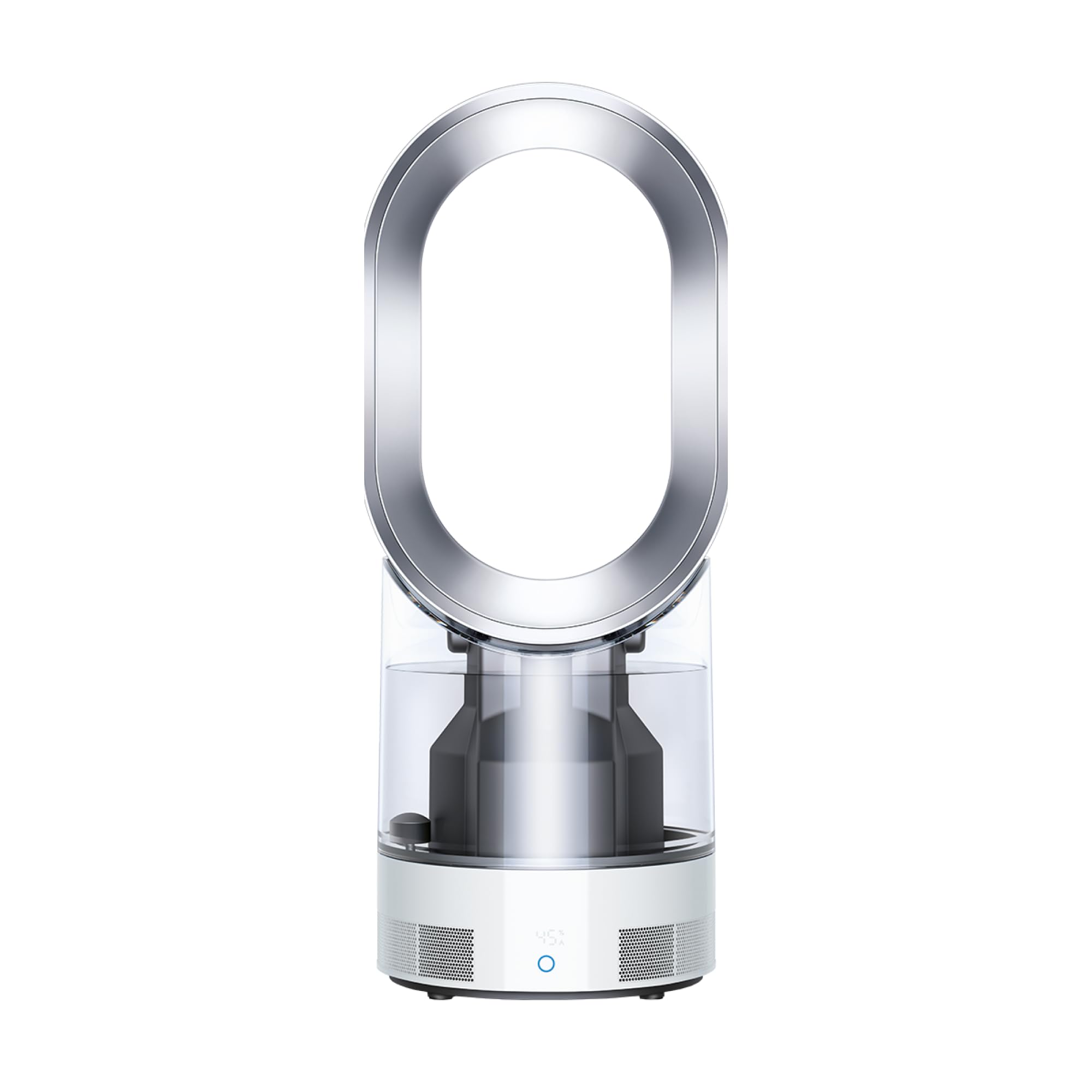 Dyson AM10 Humidifier and Fan, Ultra Fine Cold Air Humidification, Automatic Humidity Control, White/Silver
