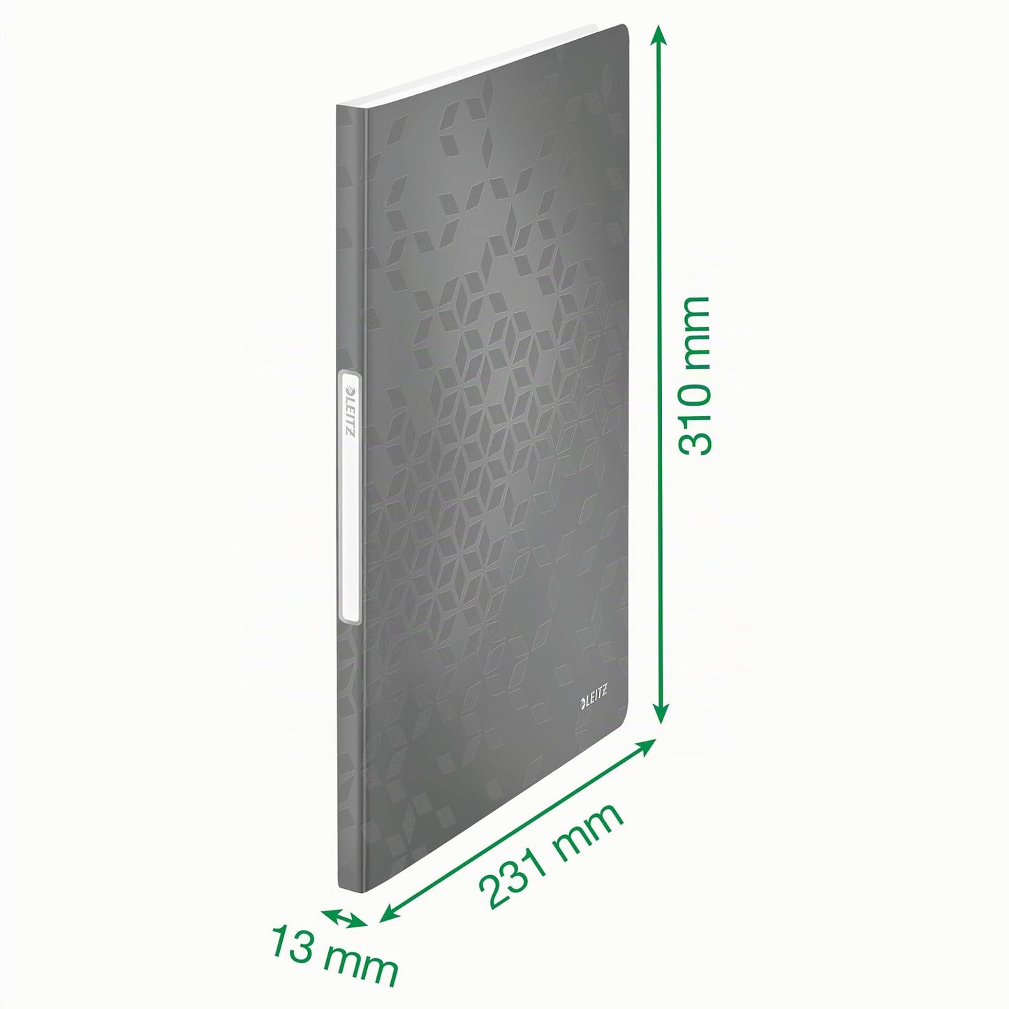 Leitz WOW display book in A4 format, pack of 10, each with 40 transparent pockets for 80 sheets, green, WOW, 46320054 - 46320054-10