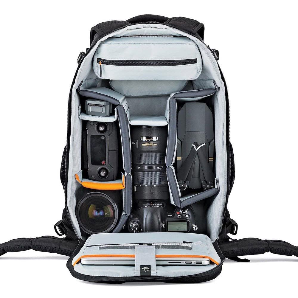 Lowepro Flipside 500 AW II Camera Backpack Fits Mirrorless Cameras Compact Drones DSLR with Lens Additional Lenses Black LP37131-PWW