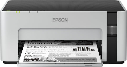 Epson EcoTank ET-M1120 refillable black and white printer (single function, DIN A4, Wi-Fi, USB 2.0) large ink tank, high range, low page costs - C11CG96402