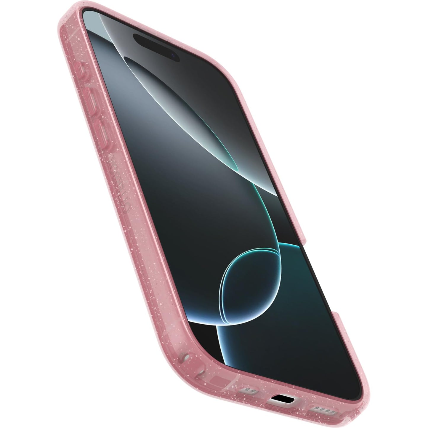 OtterBox Symmetry Series Clear MagSafe Transparent Case for iPhone 16 Pro, Shockproof Drop Proof Protective Case, 3X Military Grade Tested, Clear/Pink - 77-96408