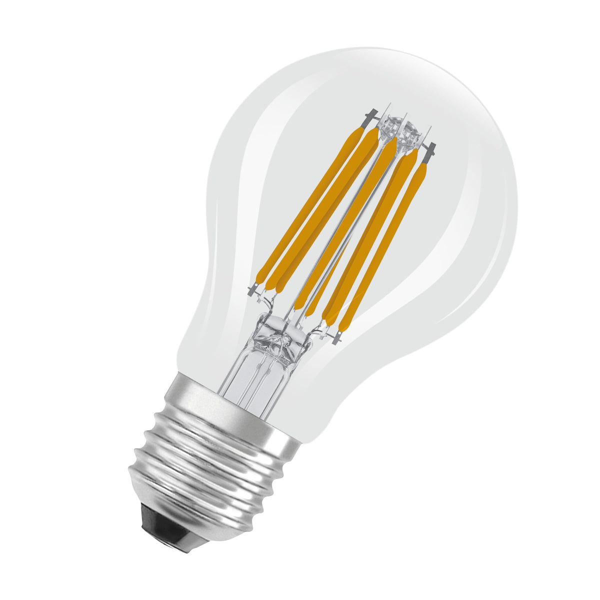 Lămpi LED Osram foarte eficiente, cu clasa de eficiență energetică A, pachet valoare cu 15 becuri, înlocuiește becurile convenționale de 100W, alb cald (2700K), E27, sticlă cu filament - 4099854297502