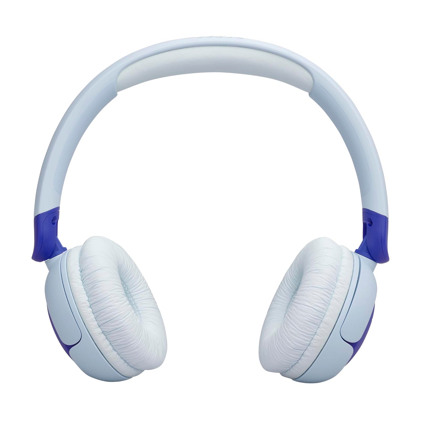 JBL Junior 320 BT, wireless on-ear Bluetooth headphones with built-in microphone for children, 50 h playback, JBL Safe Sound, low volume, easy to use and sticker set, blue - JBLJR320BTBLU