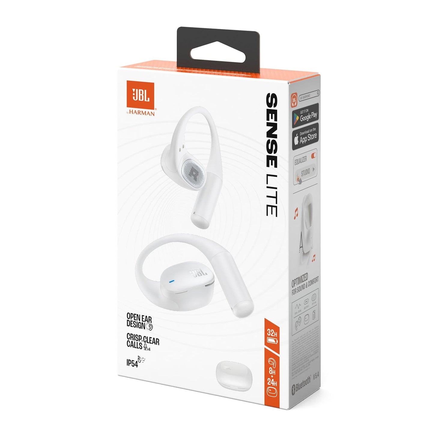 JBL Sense Lite, wireless open-ear headphones, white - JBLSENSELITEWHT