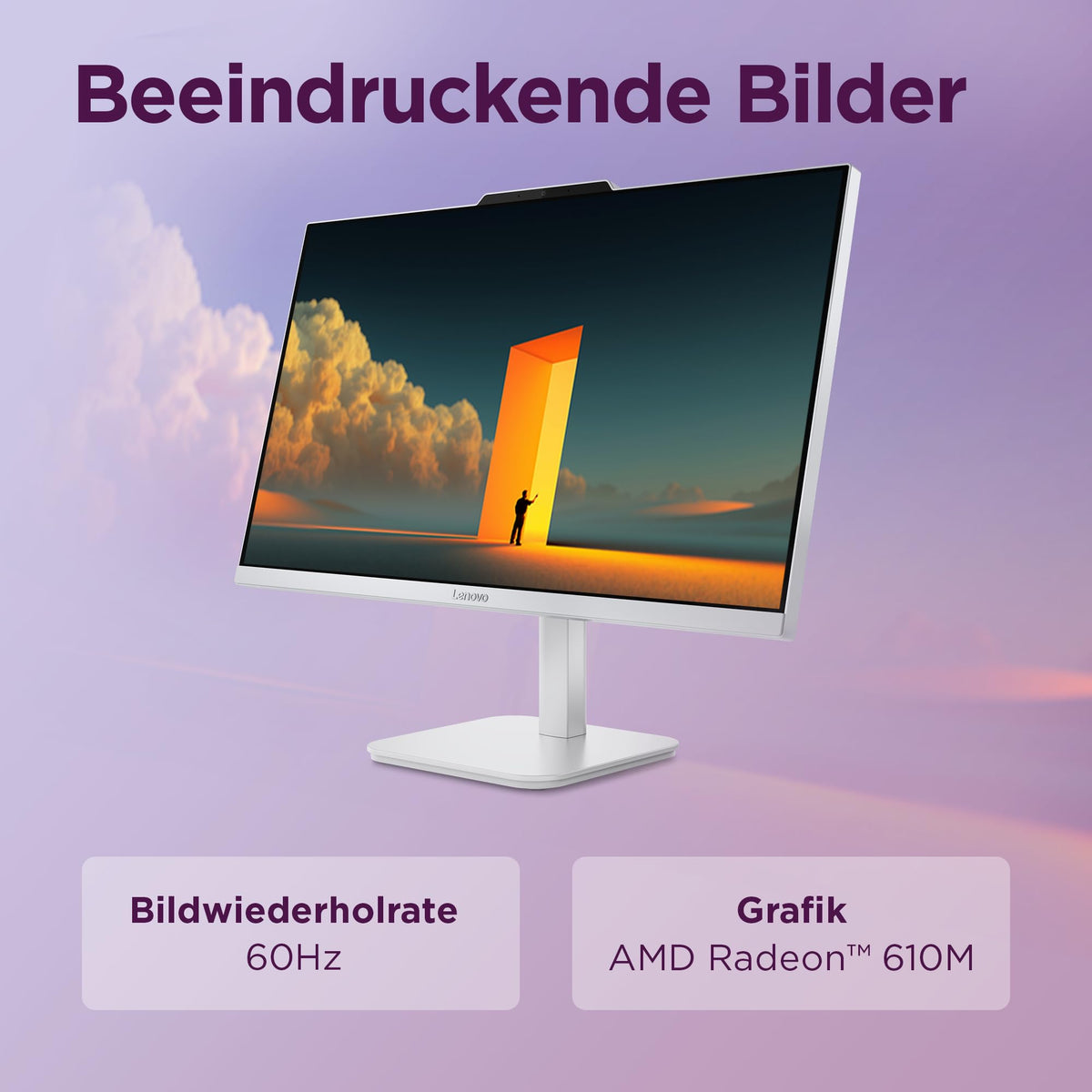 Lenovo IdeaCentre All-In-One | 23.8" FHD Display | Ryzen 5 40| 16GB| 512GB - F0JS002AGE