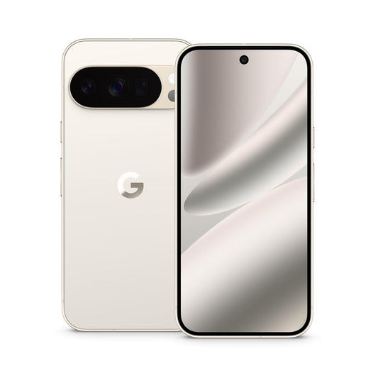 Google Pixel 10 Pro - Android smartphone without SIM lock, with Gemini, triple rear camera system, more than 24 hours of battery life and 6.3 inch Super Actua display - Porcelain, 128GB - GA10312-AN