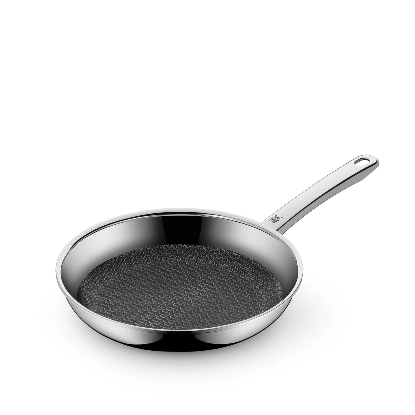 WMF Profi Resist frying pan 24 cm - stainless steel pan with scratch-resistant honeycomb structure and non-stick coating, suitable for induction, oven-dishwasher safe, for healthy frying on all types of stoves - 1756246411