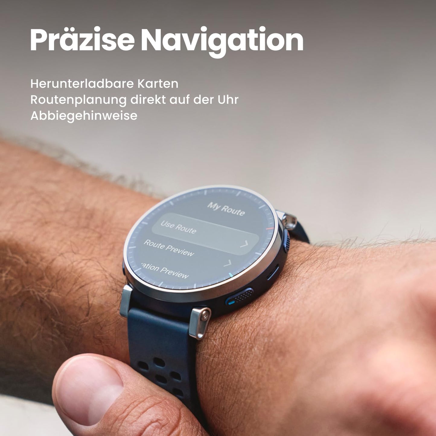 Amazfit Active 3 Premium 45mm GPS Running Smartwatch, 1.32" AMOLED Sapphire Display, 12 Day Battery, 4GB, NFC, Offline Maps, 170+ Training Modes, 5 ATM, Heart Rate & Fitness Tracker for Android & iPhone - A2558