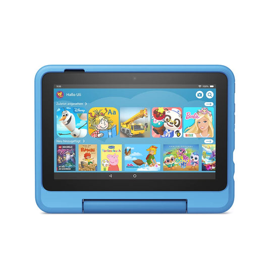 Child-friendly case for the Fire 7 tablet (compatible with 12th generation, 2022 only), for ages 6 and up, video game design - 53-028173
