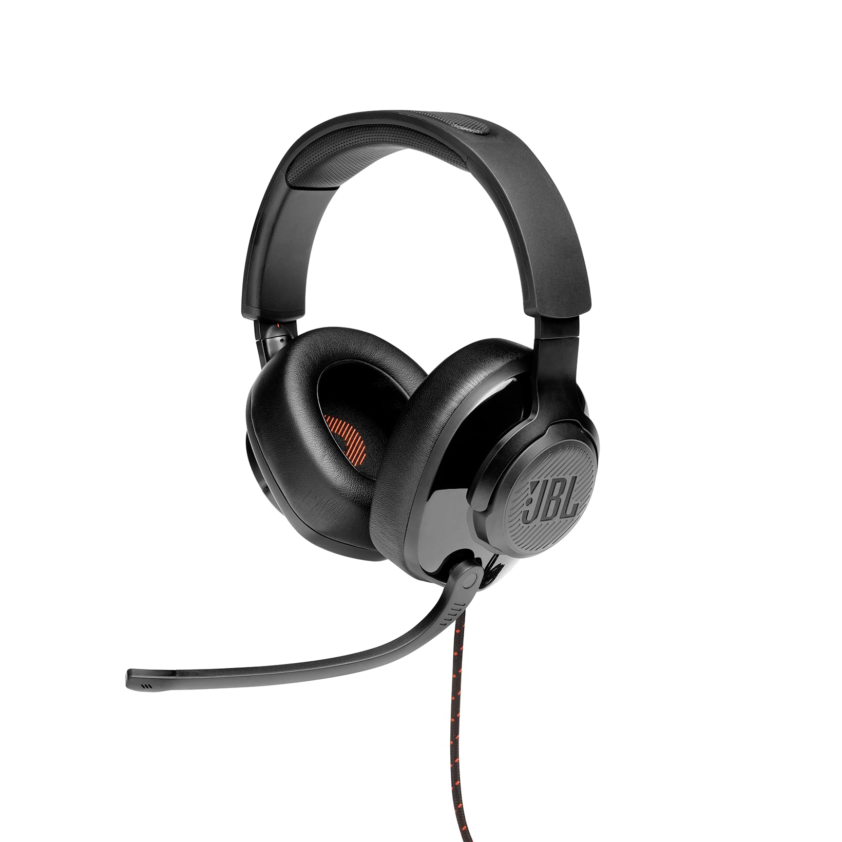 JBL Quantum 200 Over-Ear Gaming Headset – Wired 3.5mm jack and PC splitter – With flip-up boom microphone – Compatible with many platforms – Black - JBLQUANTUM200BLK