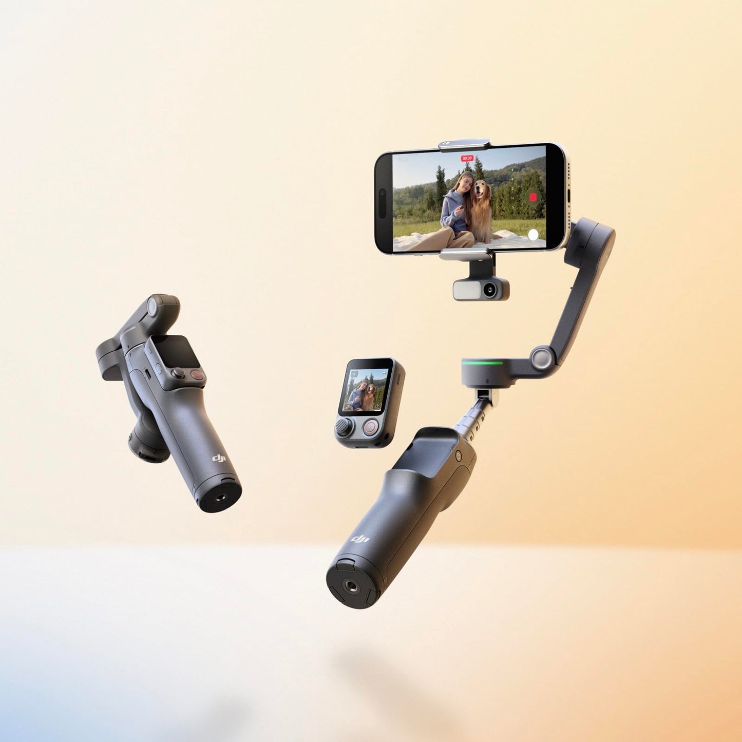 Osmo Mobile 8P gimbal stabilizer for iPhone & Android, tracking module, remote control, native tracking, extension rod & tripod integrated, 10h battery, 3-axis stabilization, smartphone gimbal - 6937224141759