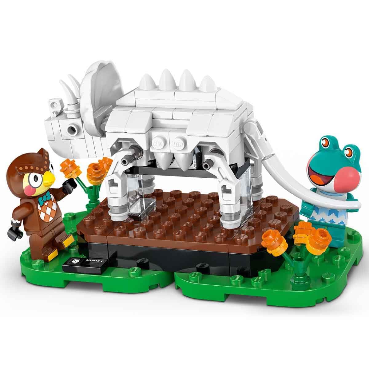 LEGO Animal Crossing - Eugen's Museum Collection - Interactive playset with Eugen & Liliane minifigures, dinosaur fossils & accessories - Gamer gift for girls and boys aged 7 and up - 77056