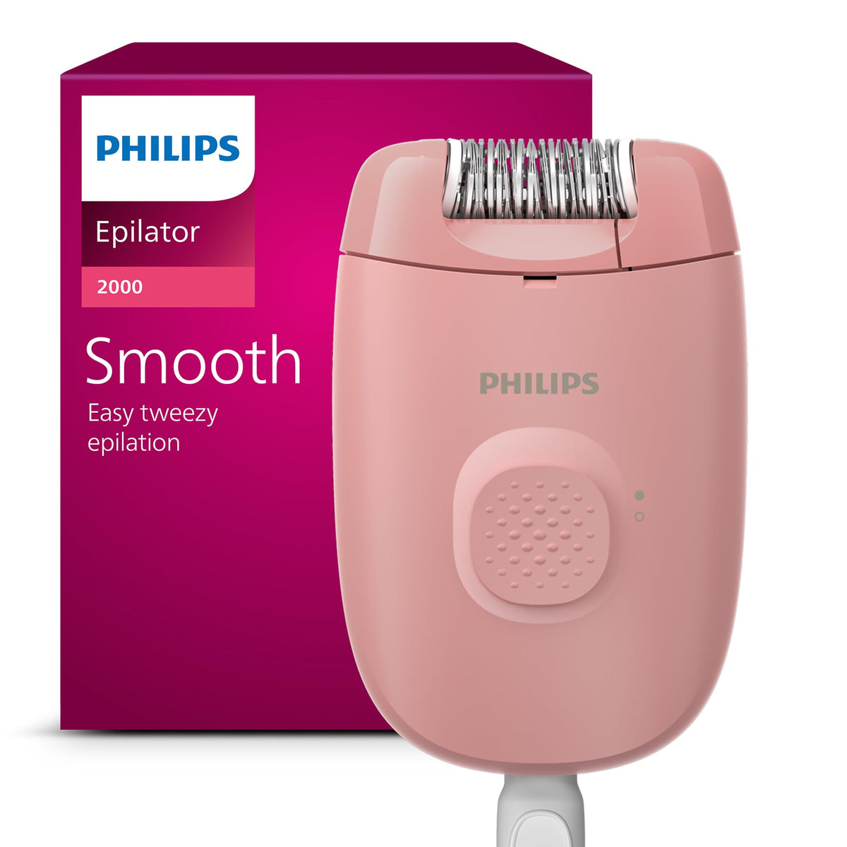 Philips Epilator Seria 2000, epilator cu fir, dispozitiv de îndepărtare a părului, model BRE229/00, negru