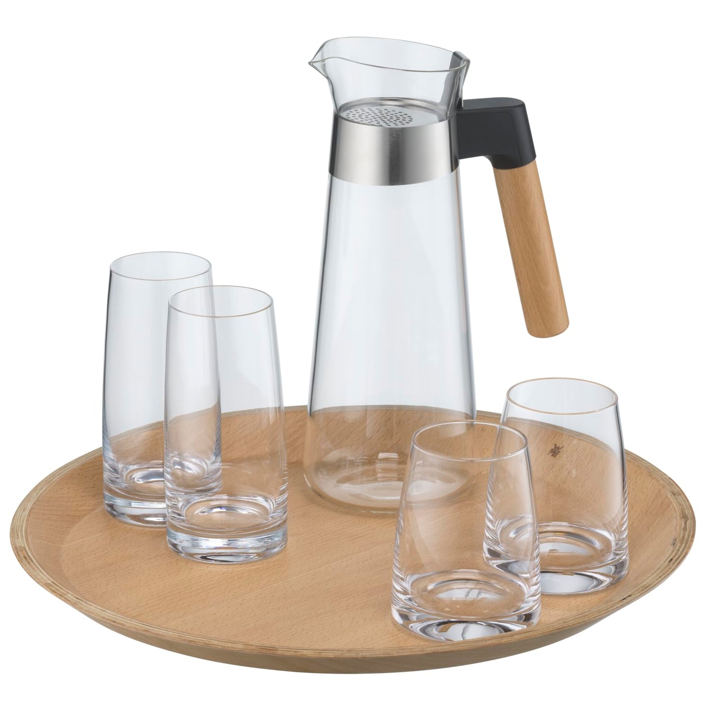 WMF Kineo water glasses set of 4, drinking glasses, tumbler 325ml, crystal glass, thin drinking rim, ergonomic shape, dishwasher safe - 907402040