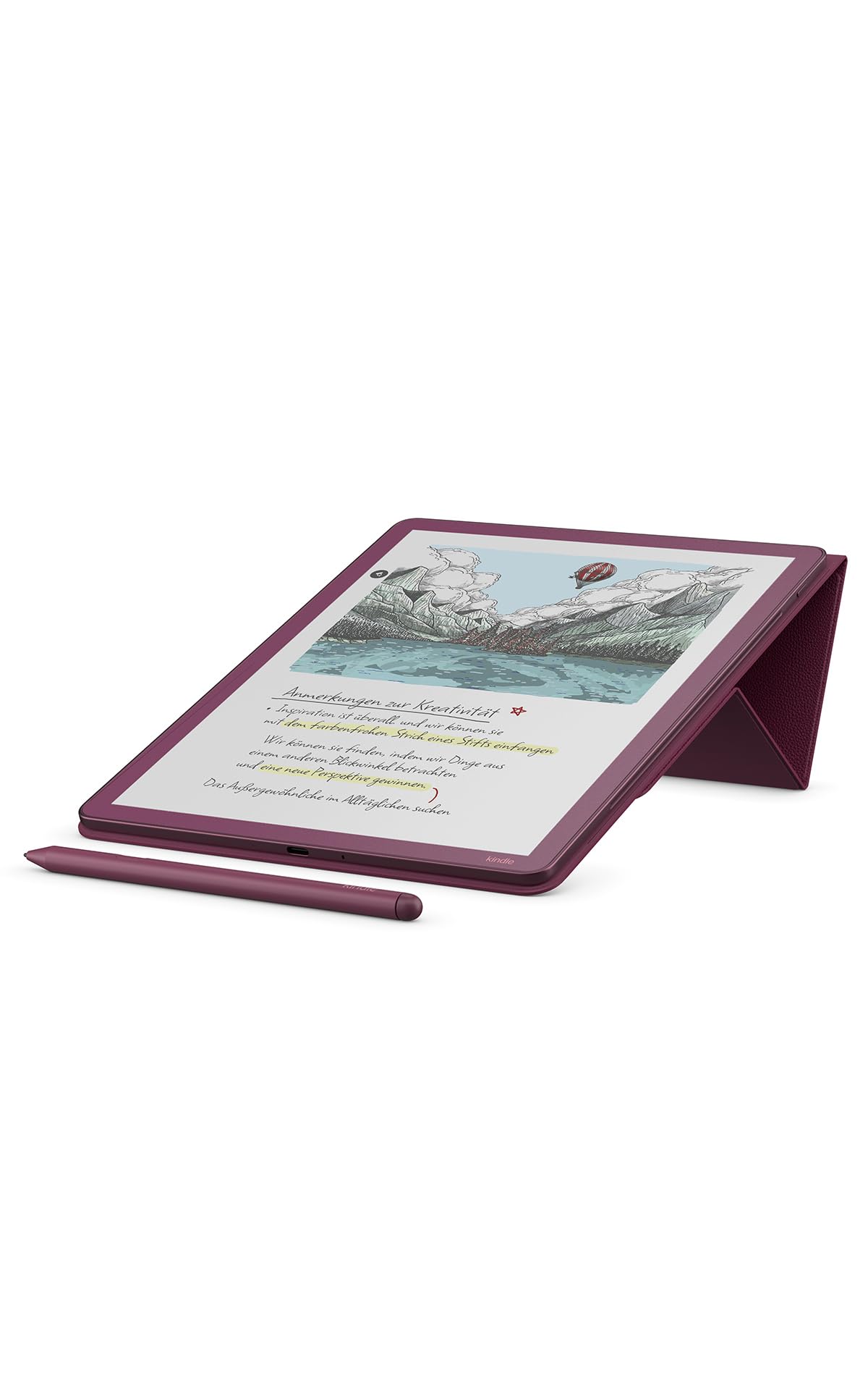 New Amazon Kindle Scribe Flip Case with Magnetic Attachment, Practical Protective Cover - Premium Leather - 53-101862