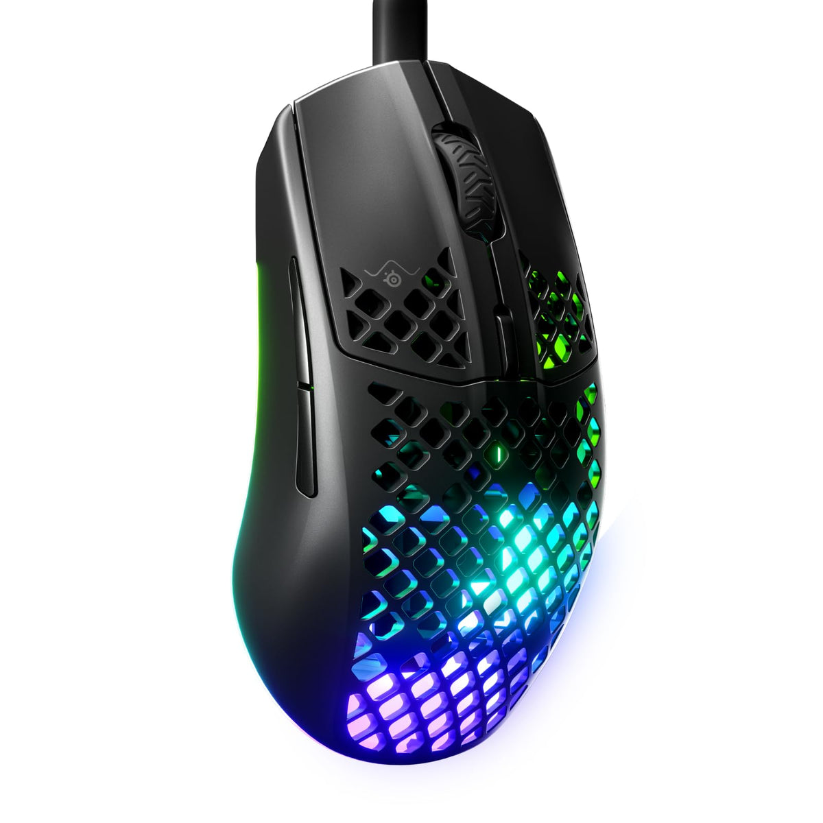 SteelSeries Aerox 3 - Super lightweight gaming mouse - Optical TrueMove Core sensor with 8,500 CPI - Ultra-lightweight, waterproof design - Black - 62611
