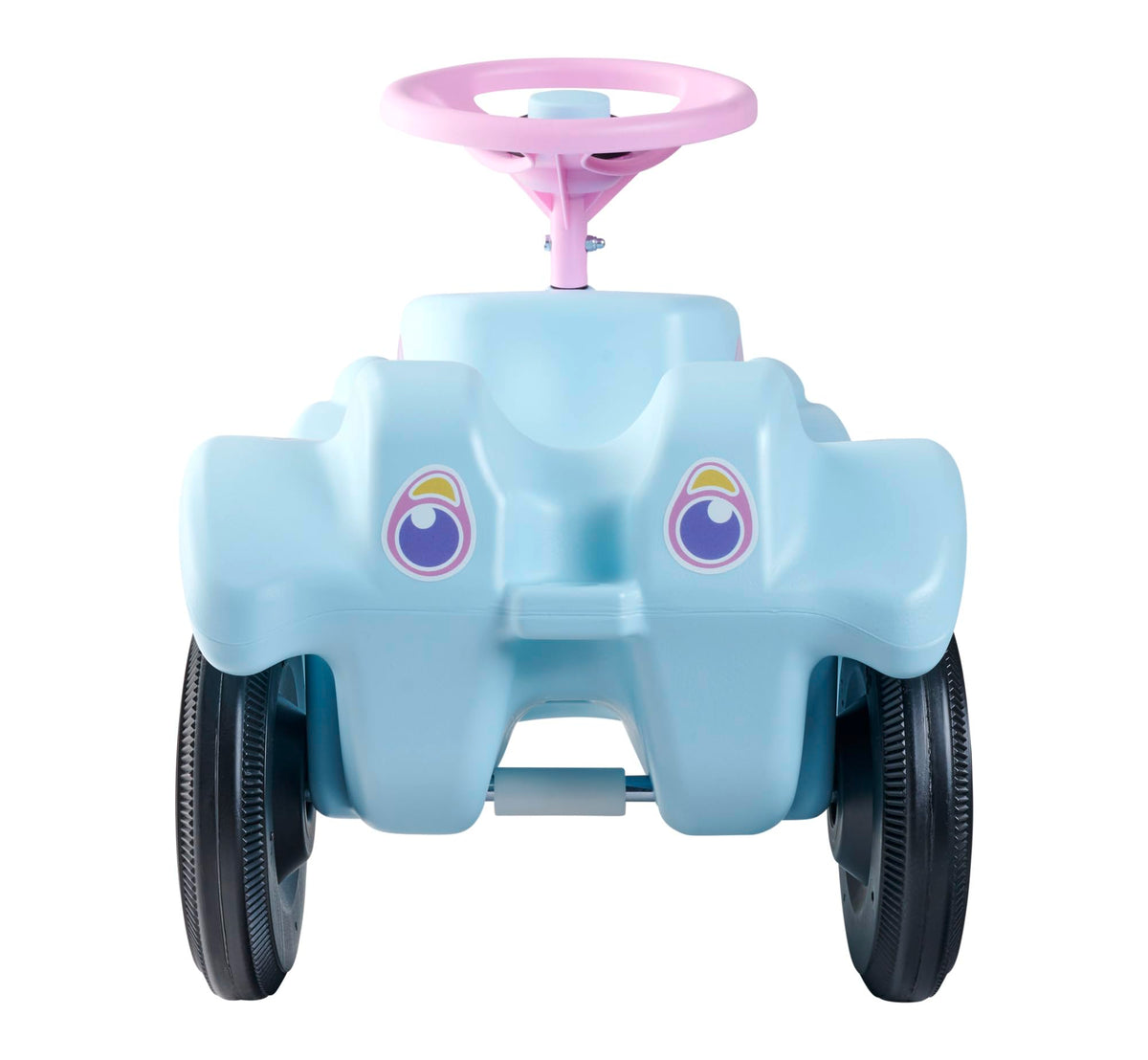 BIG-Bobby-Car-Classic Unicorn - Children's vehicle with unicorn design stickers, suitable for boys and girls, load capacity up to 50 kg, ride-on toy for kids aged 1 and up, Light Blue - 800056138