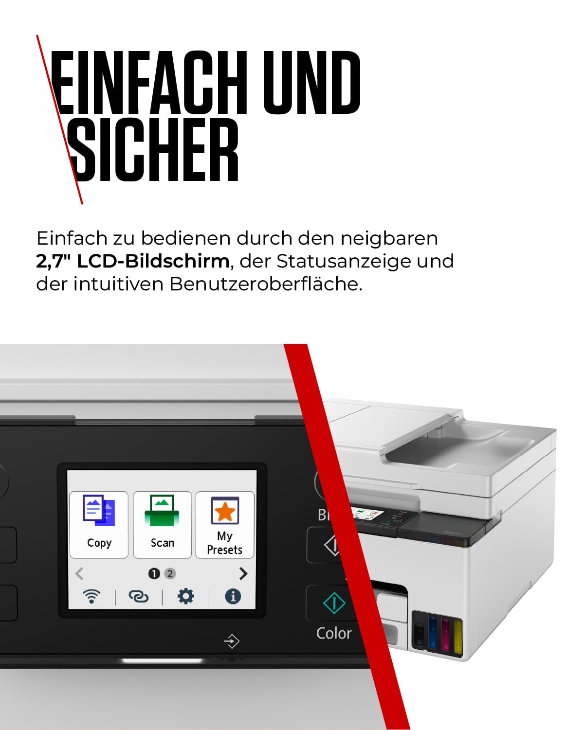 Canon MAXIFY GX2050 | Refillable Ink Tank All-in-One Printer