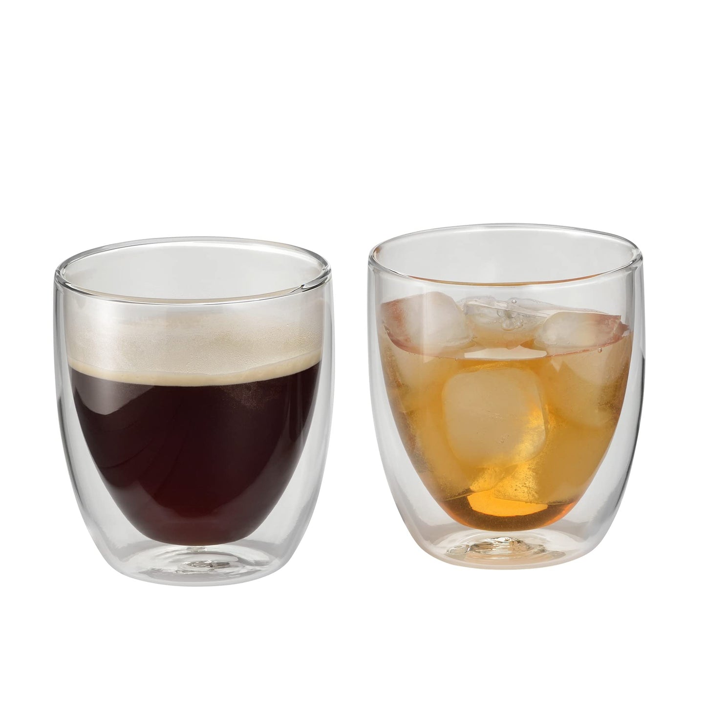 WMF cult double-walled cappuccino glasses set of 6, double-walled glasses 250ml, floating effect, thermal glasses, heat-resistant tea glass, coffee glass - 901412000