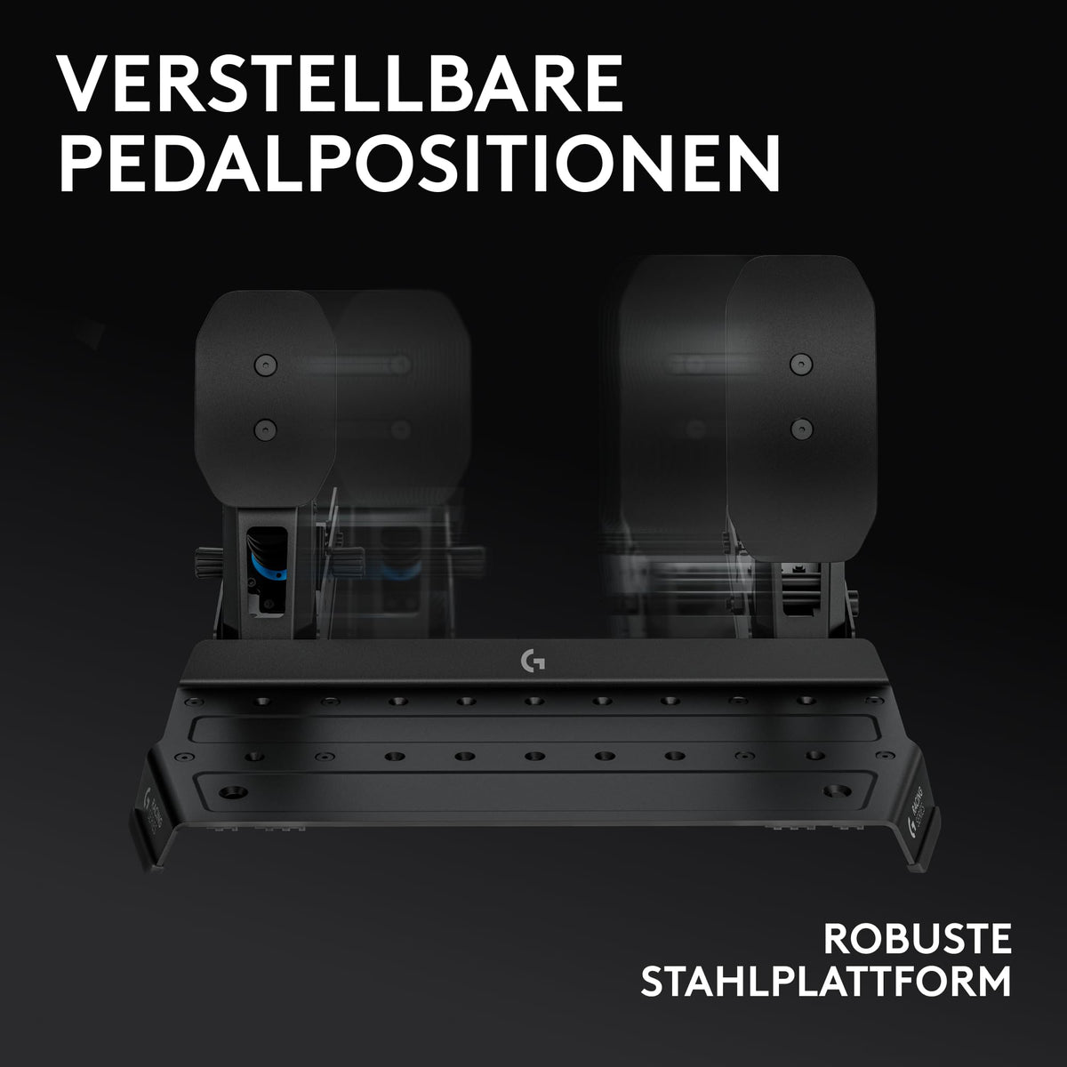 Logitech G RS Pedale – pedale sim-Racing cu frână cu celulă de încărcare de 75 kg - 941-000310