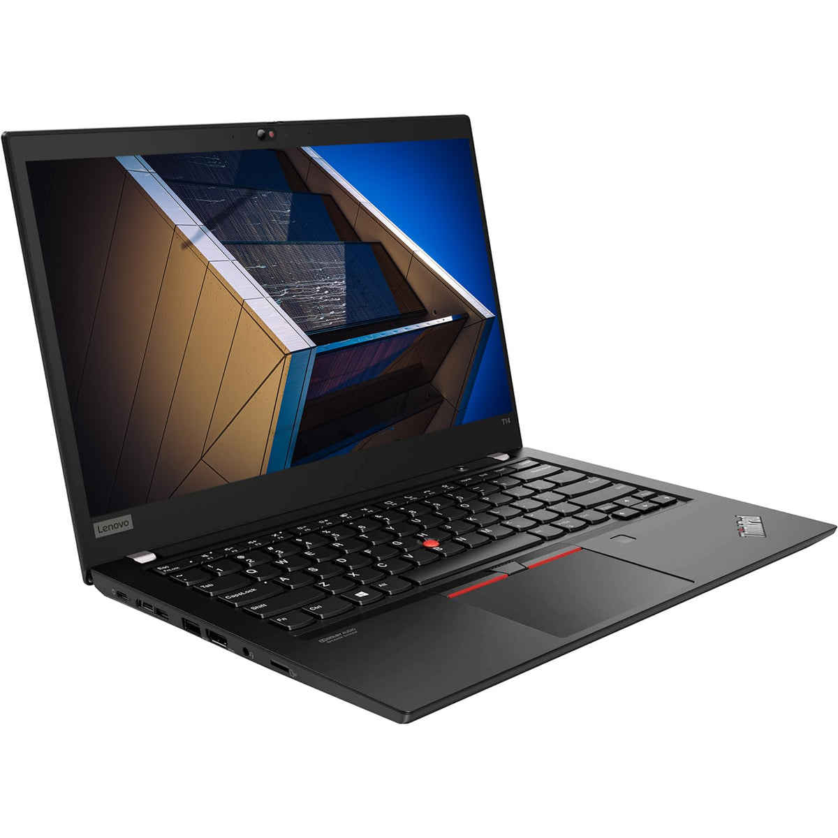 Lenovo Thinkpad T14 Laptop, Procesor Intel de generație a 11-a Core i5-1145G7, 16GB RAM, 512GB SSD, HDMI, Tastatură QWERTY, Windows 11 Pro (Recondiționat)