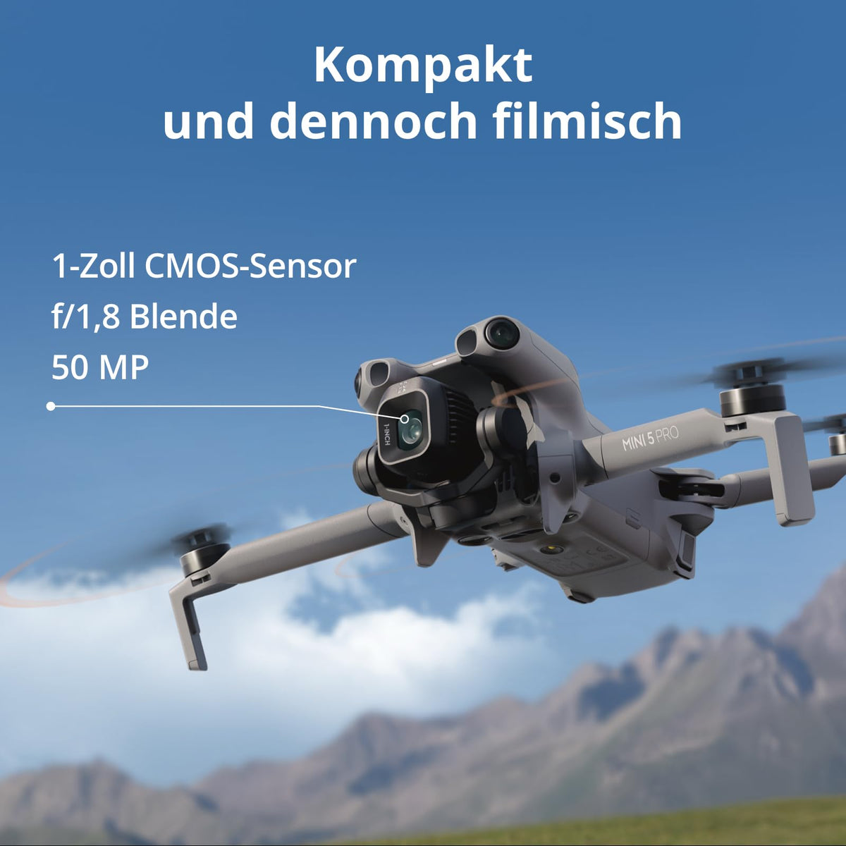 DJI Mini 5 Pro Fly More Combo Plus cu DJI RC 2, 1-inch CMOS, C1 - 6937224147904